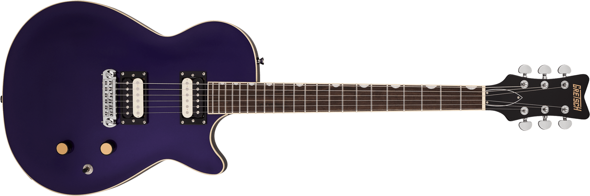 Gretsch Jet Streamliner 2h Ht Lau - Nightshade Purple - Guitarra eléctrica de corte único. - Main picture
