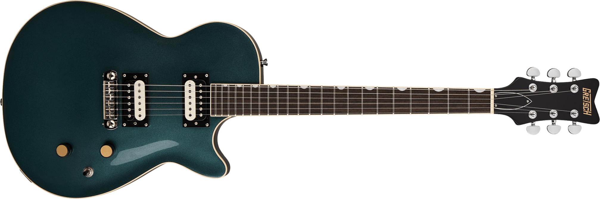 Gretsch Jet Streamliner 2h Ht Lau - Gunmetal - Guitarra eléctrica de corte único. - Main picture