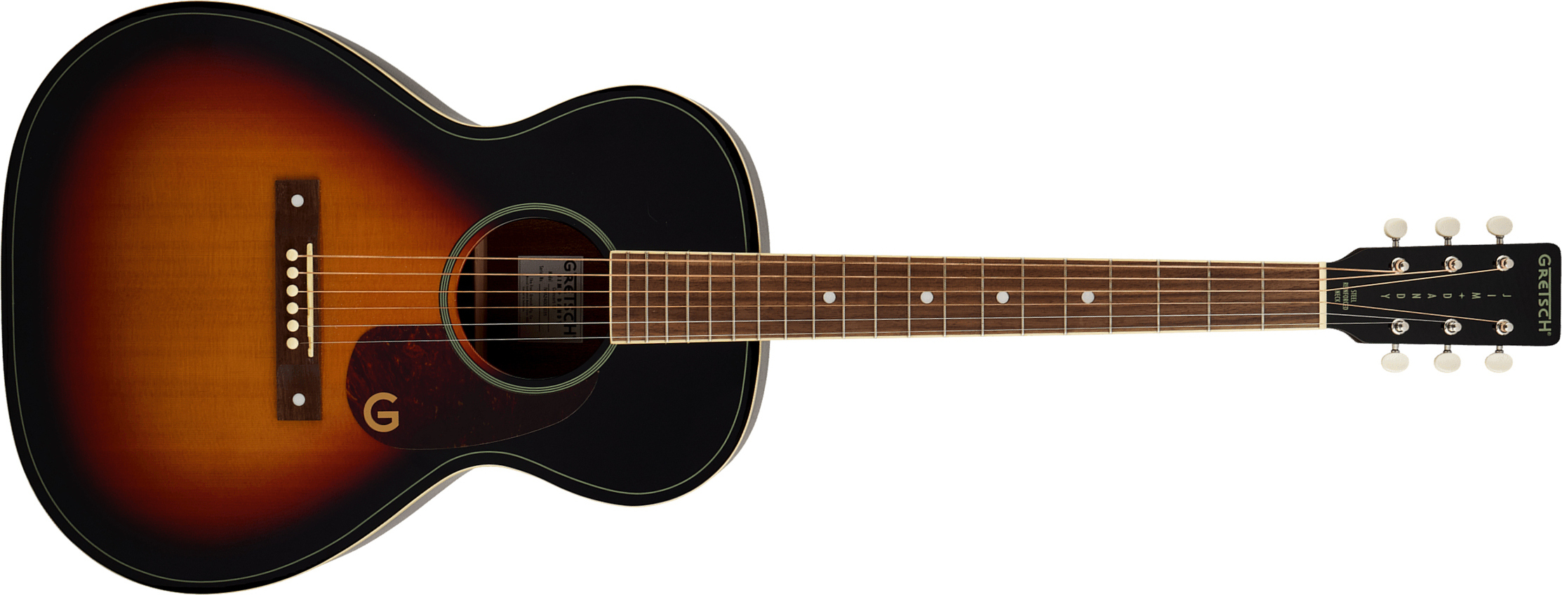 Gretsch Jim Dandy Concert Solid Top Ltd Epicea Sapele Noy - Heritage Burst - Guitarra folk - Main picture