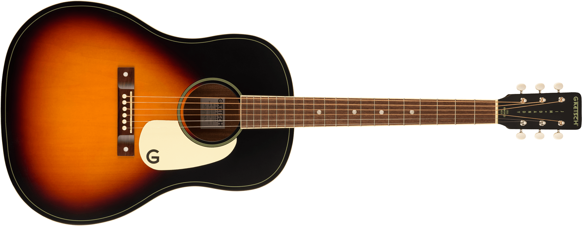 Gretsch Jim Dandy Dreadnought Tout Tilleul Noy - Rex Burst Semi Gloss - Guitarra folk - Main picture