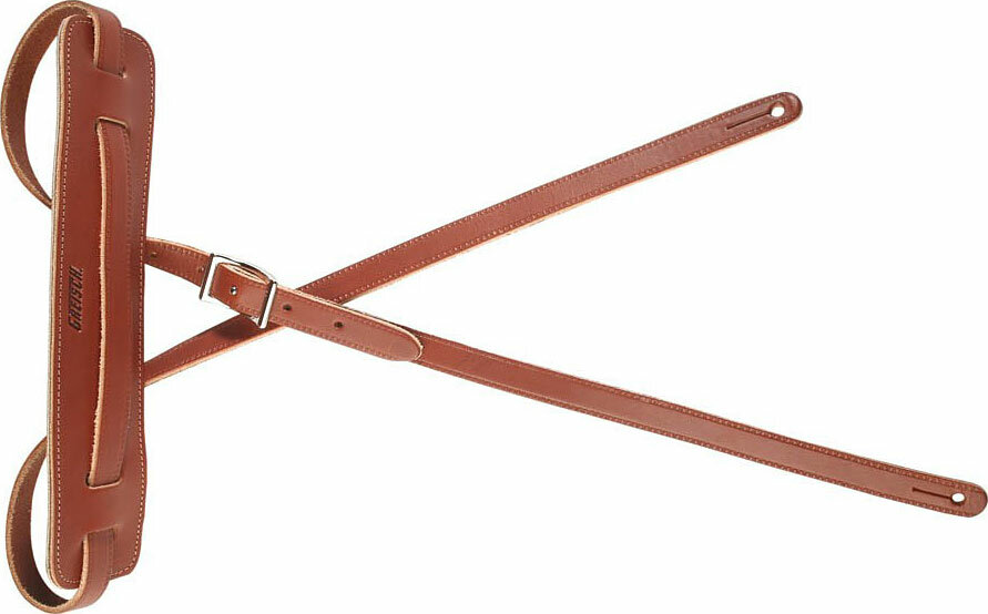 Gretsch Leather Deluxe Vintage Guitar Strap Walnut - Correa - Main picture