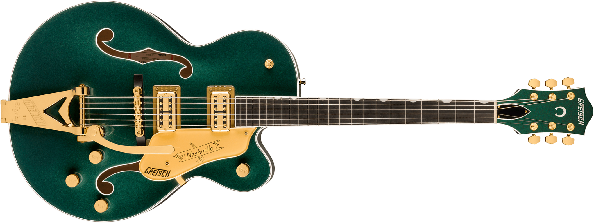 Gretsch Nashville Hollow Body Bigsby Gh Pro Jap 2h Trem Eb - Cadillac Green - Guitarra eléctrica semi caja - Main picture