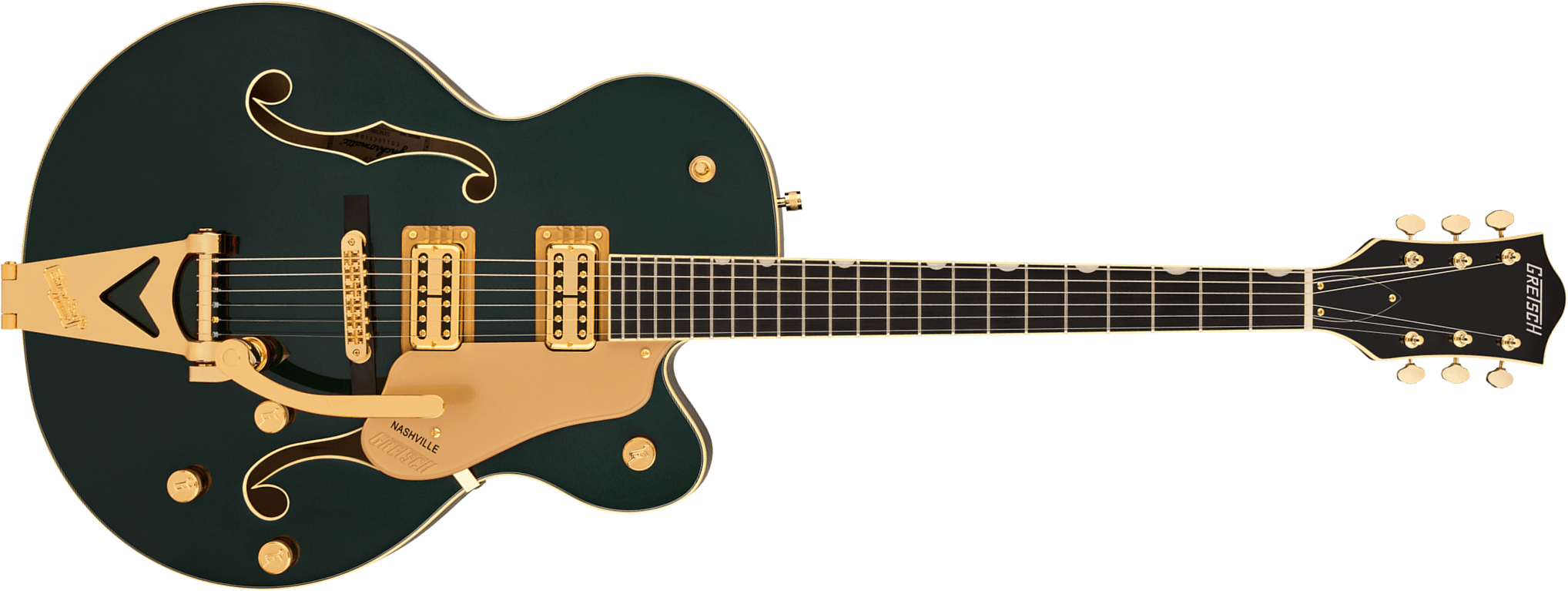 Gretsch Nashville Hollow Body Sc Bigsby Synchromatic 2h Trem Eb - Cadillac Green - Guitarra eléctrica semi caja - Main picture