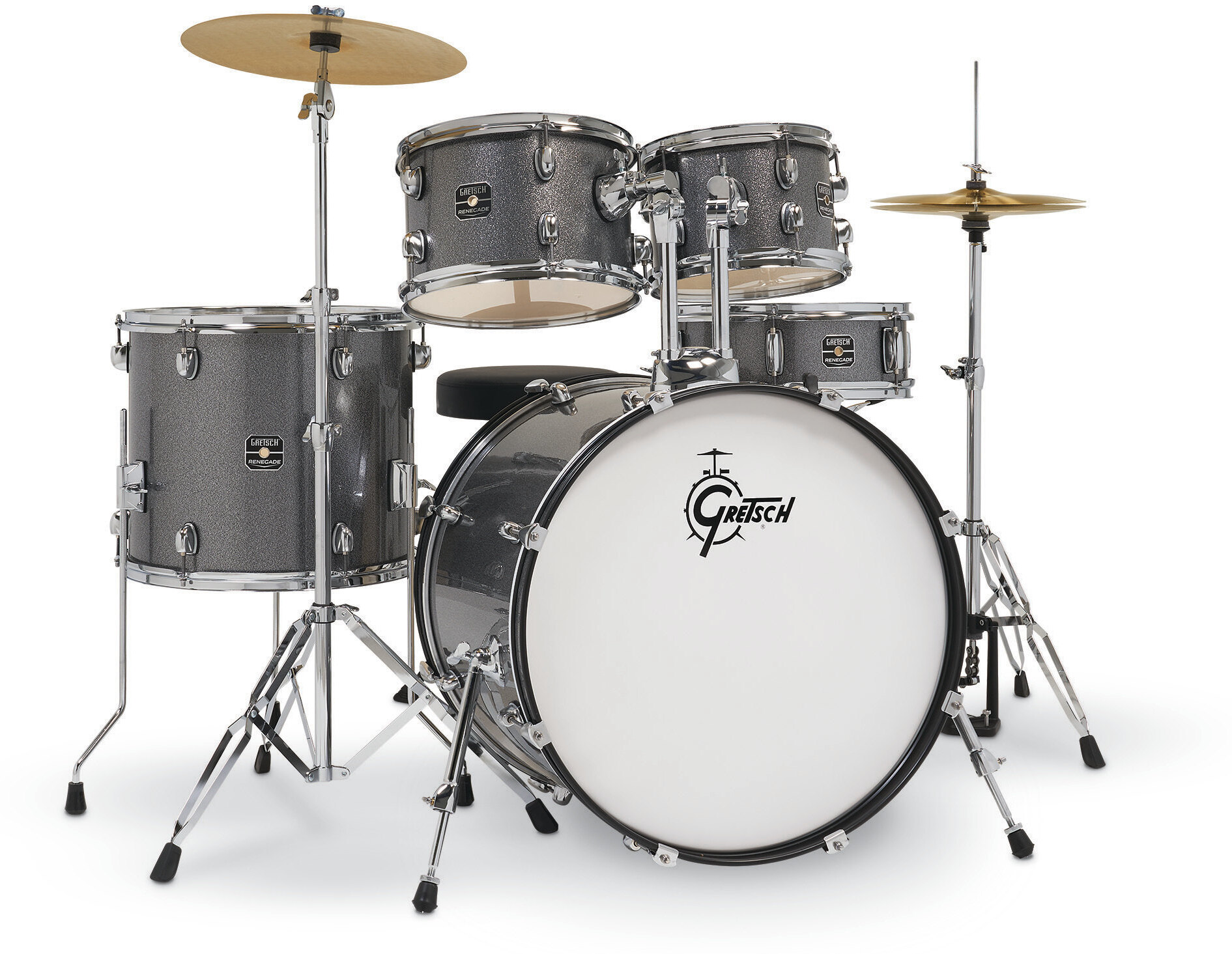 Gretsch Renegade 22'' - 5 FÛts - Grey Sparkle - Batería acústica rock - Main picture