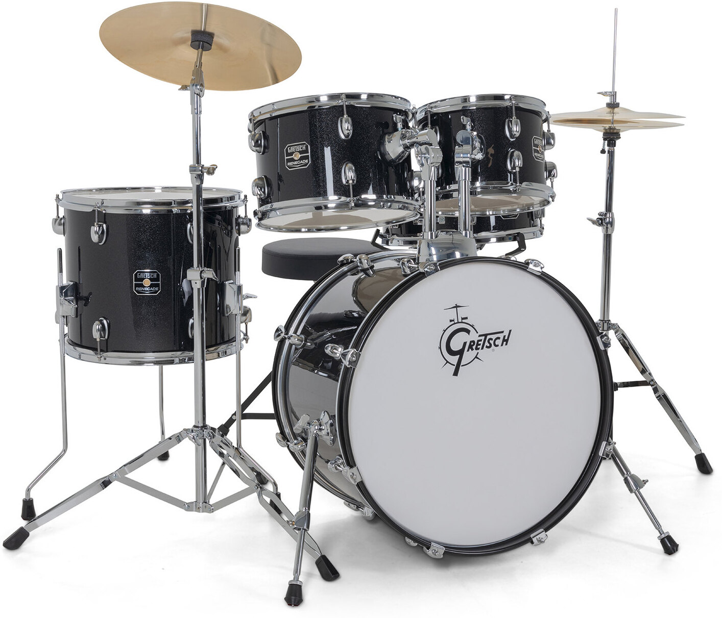 Gretsch Renegade Drum Set - 5 FÛts - Black Mist - Batería acústica junior - Main picture