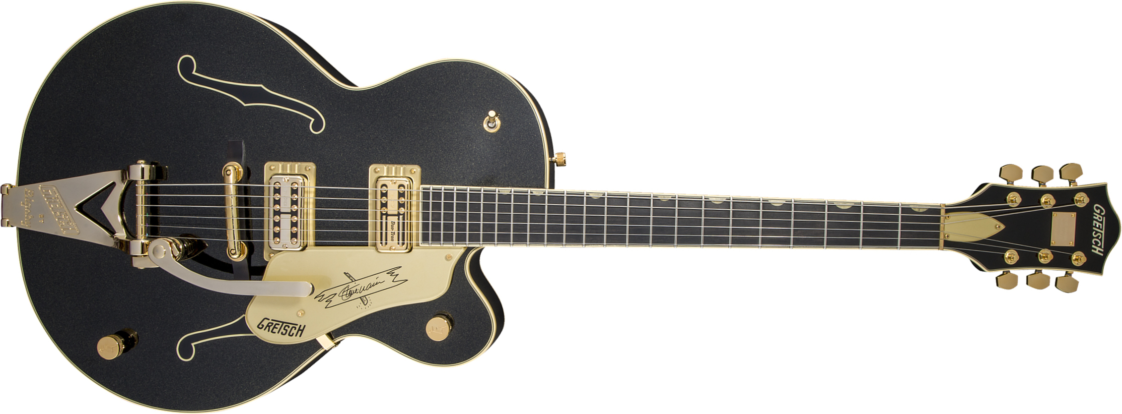 Gretsch Steve Wariner G6120t-sw Nashville Japon Signature Hh Bigsby Eb - Magic Black - Guitarra eléctrica semi caja - Main picture