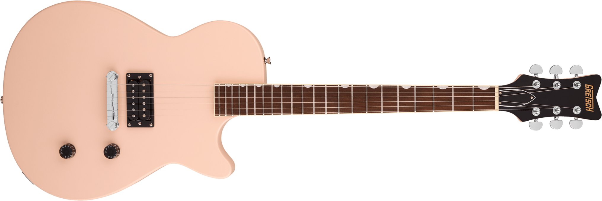 Gretsch Streamliner Jet Club H Ht Lau - Shell Pink - Guitarra eléctrica de corte único. - Main picture