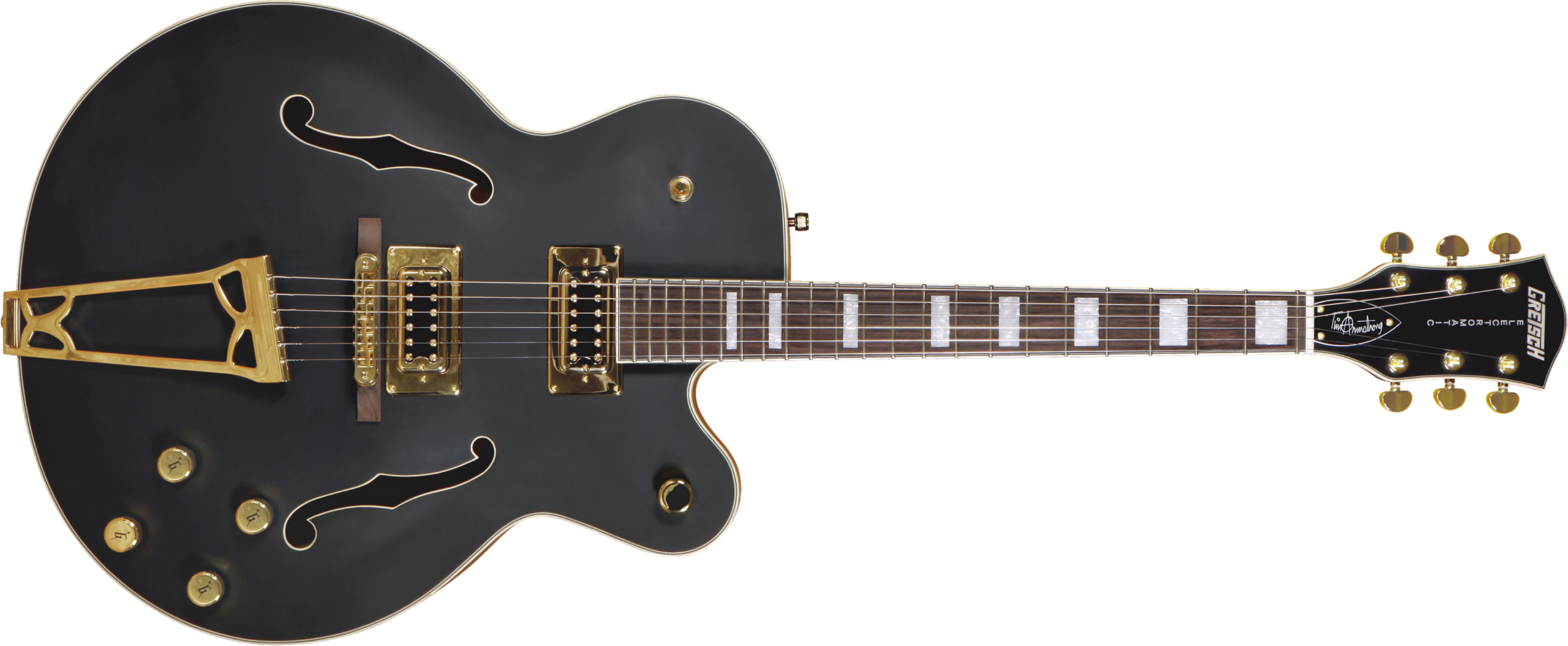 Gretsch Tim Armstrong G5191bk Electromatic Hollow. Black Satin - Guitarra elécrica Jazz cuerpo acústico - Main picture