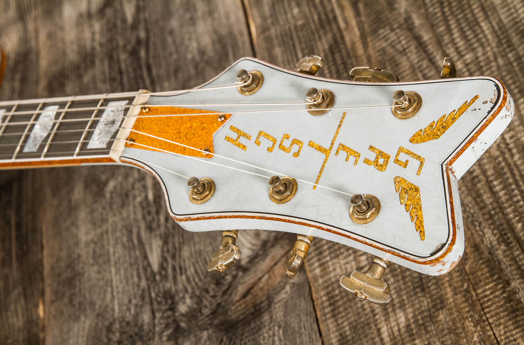 Gretsch Custom Shop G6136t-cs Falcon Masterbuilt Stephen Stern 2h Bigsby Eb #uc20041951 - Relic Faded Sonic Blue - Guitarra elécrica Jazz cuerpo acúst