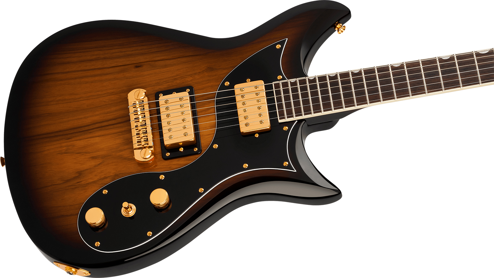Gretsch Cvt Black Limba Electromatic Ltd Chi 2h Ht Rw - Sunburst - Guitarra eléctrica de doble corte - Variation 2