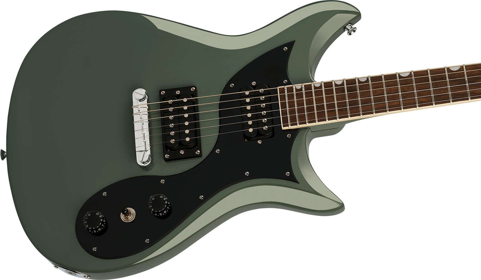 Gretsch Cvt Streamliner 2h Ht Lau - Olive Drab - Guitarra eléctrica de doble corte - Variation 2