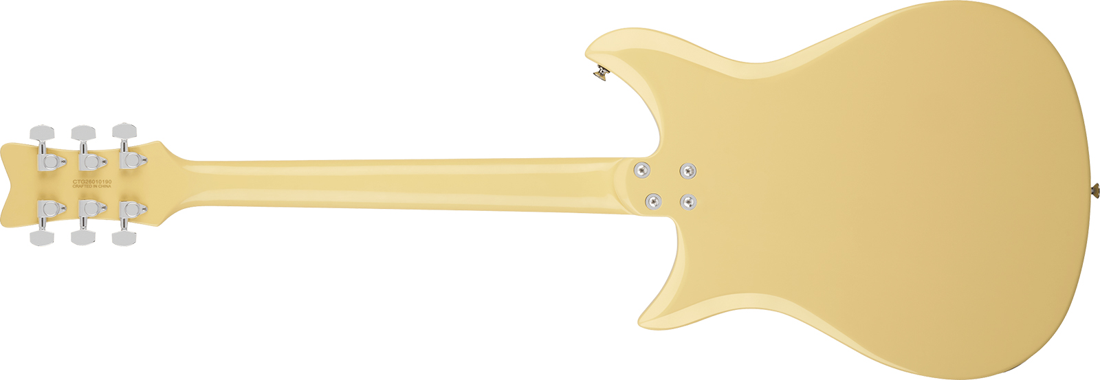 Gretsch Cvtstreamliner 2h Ht Lau - Aged White - Guitarra eléctrica de doble corte - Variation 1
