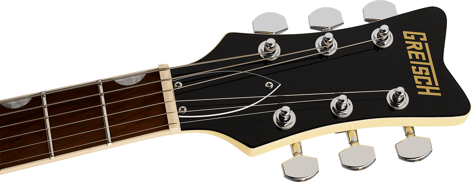 Gretsch Cvtstreamliner 2h Ht Lau - Aged White - Guitarra eléctrica de doble corte - Variation 3