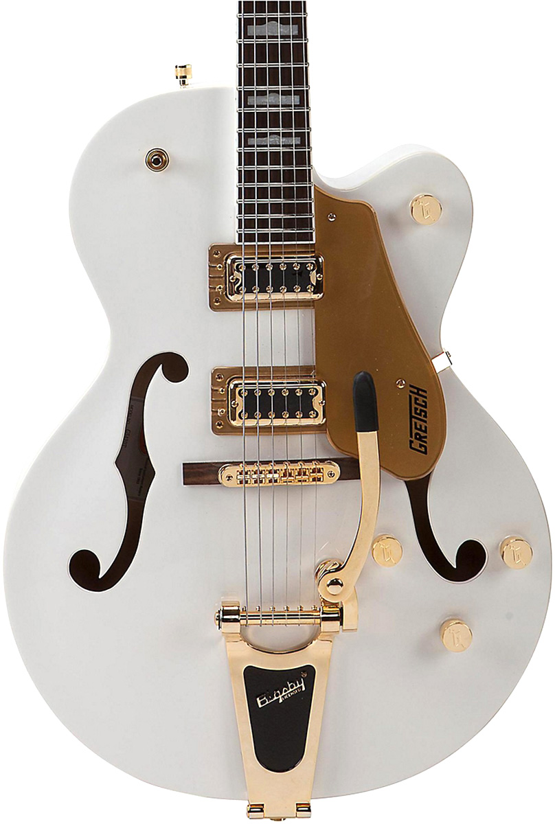 Gretsch G5420t Electromatic Fsr - White With Gold Hardware - Guitarra elécrica Jazz cuerpo acústico - Variation 1