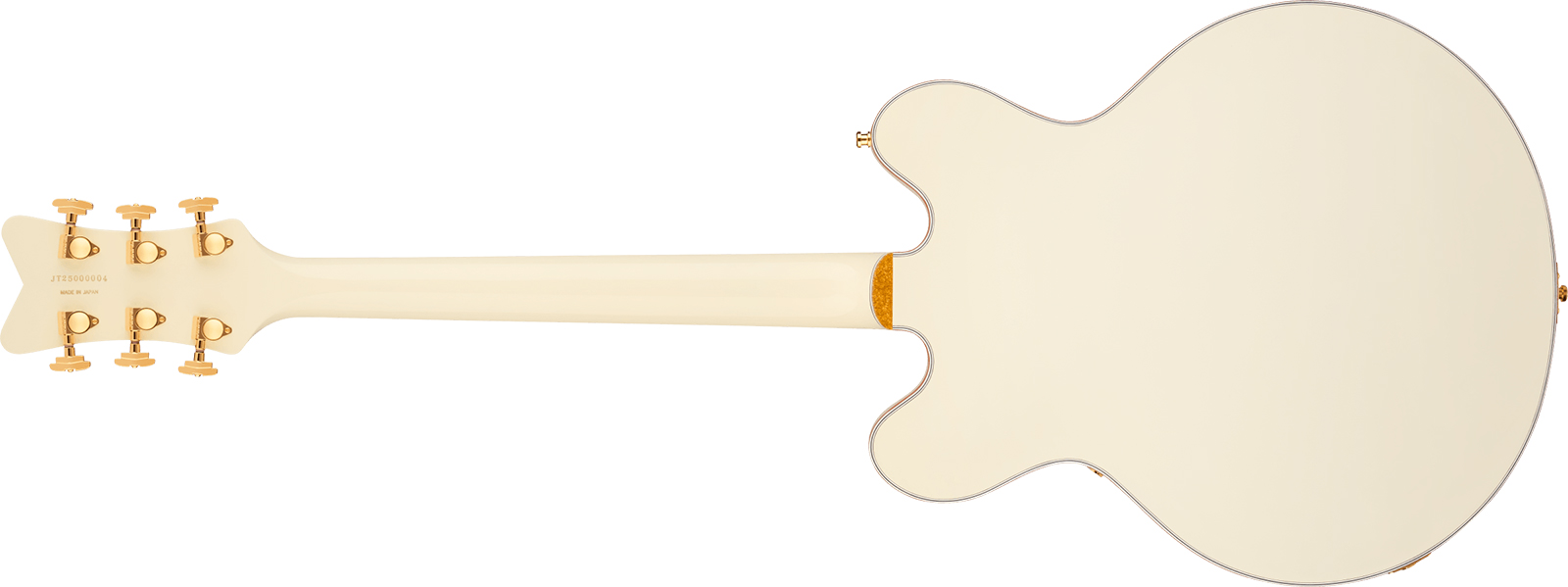 Gretsch Falcon Center Block Dc Bigsby Pro Jap Ltd 2h Trem Eb - Vintage White - Guitarra eléctrica semi caja - Variation 1