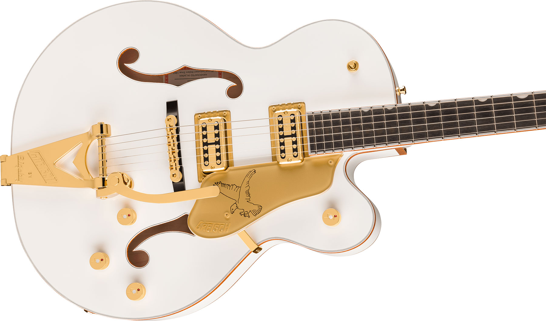 Gretsch Falcon Hollow Body Bigsby Pro Jap 2h Trem Eb - White - Guitarra eléctrica semi caja - Variation 2