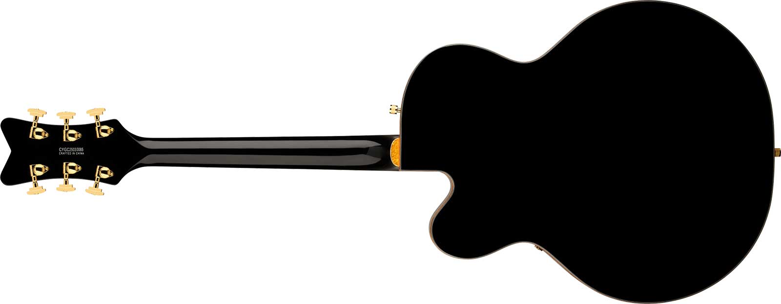 Gretsch Falcon Hollowbody Sc Bigsby Synchromatic 2h Trem Eb - Black - Guitarra eléctrica semi caja - Variation 1