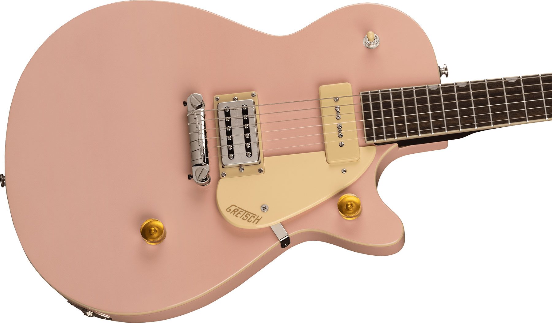 Gretsch G2215-p90 Streamliner Junior Jet Club Hs Ht Lau - Shell Pink - Guitarra eléctrica de corte único. - Variation 2