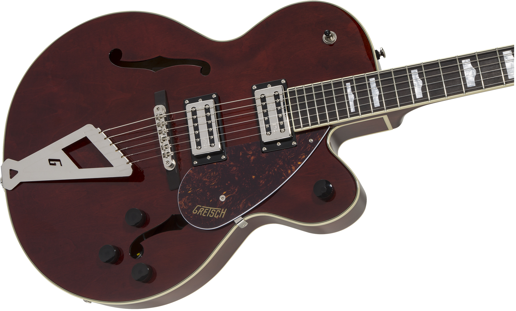 Gretsch G2420 Streamliner Hollow Body With Chromatic Ii Hh Ht Lau - Walnut - Guitarra eléctrica semi caja - Variation 2