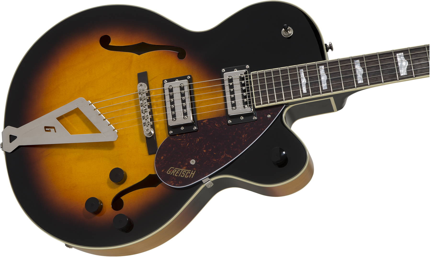 Gretsch G2420 Streamliner Hollow Body With Chromatic Ii 2h Ht Lau - Aged Brooklyn Burst - Guitarra eléctrica semi caja - Variation 2