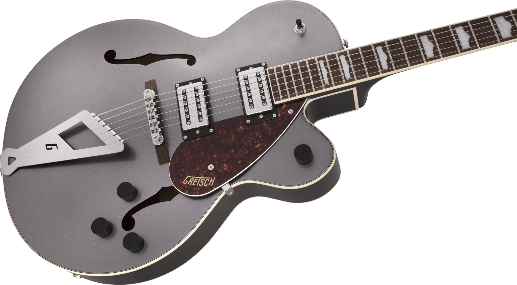 Gretsch G2420 Streamliner Hollow Body With Chromatic Ii Hh Ht Lau - Phantom Metallic - Guitarra eléctrica semi caja - Variation 2