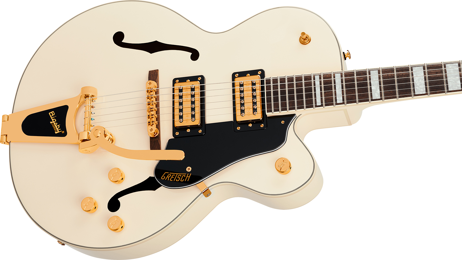 Gretsch G2420tg Streamliner Hollow Body Bigsby Ltd 2h Trem Lau - Vintage White - Guitarra eléctrica semi caja - Variation 2