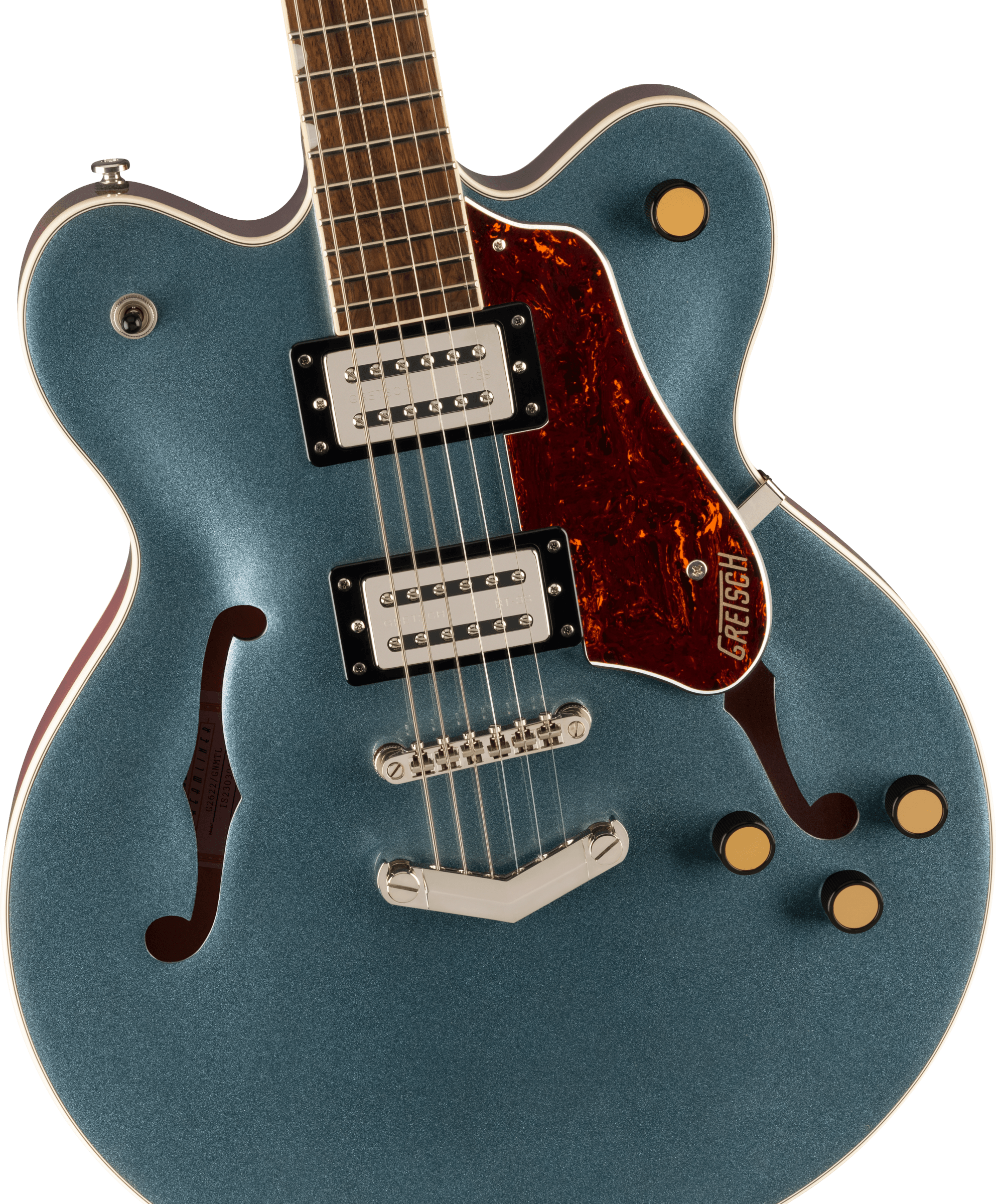 Gretsch G2622 Streamliner Center Block Dc V-stoptail 2h Ht Lau - Gunmetal - Guitarra eléctrica de doble corte - Variation 2