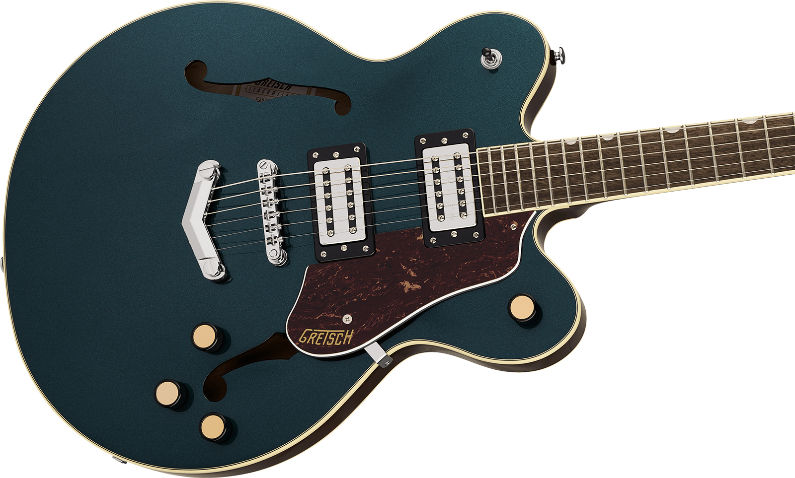 Gretsch G2622 V-stoptail Dc Streamliner Center Block 2h Ht Lau - Midnight Sapphire - Guitarra eléctrica semi caja - Variation 3