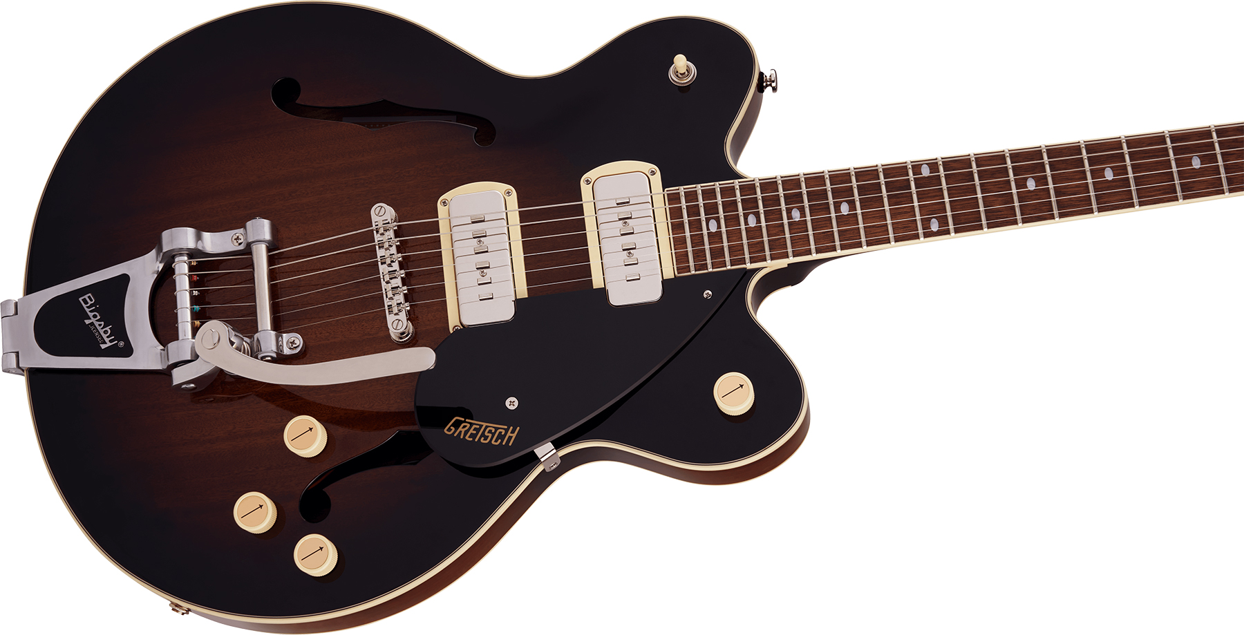 Gretsch G2622t-p90 Streamliner Center Block Dc Bigsby Ss Trem Lau - Brownstone - Guitarra eléctrica semi caja - Variation 2