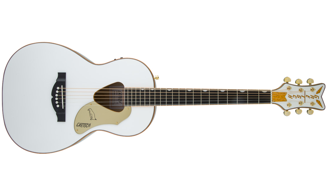 Gretsch G5021wpe Rancher Penguin Parlor Epicea Erable Lau - White - Guitarra electro acustica - Variation 1