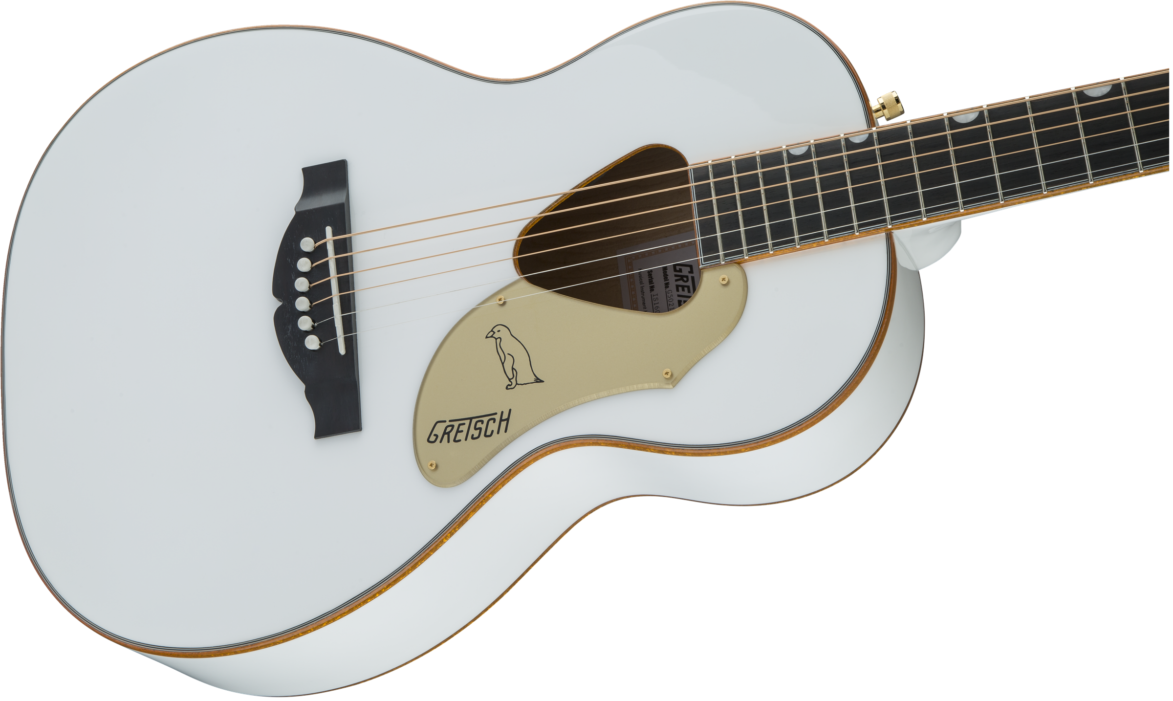 Gretsch G5021wpe Rancher Penguin Parlor Epicea Erable Lau - White - Guitarra electro acustica - Variation 3
