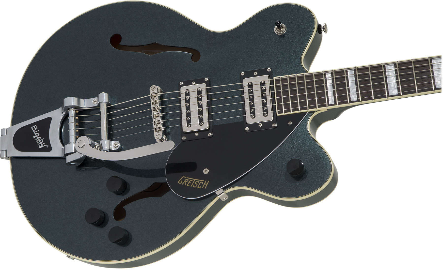 Gretsch G2622t Streamliner Center Block Bigsby Hh Trem Lau - Gunmetal - Guitarra eléctrica semi caja - Variation 2