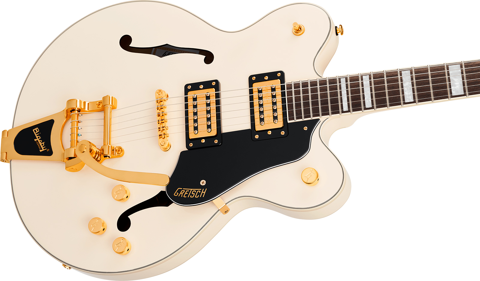 Gretsch G2622tg Bigsby Streamliner Center Block Dc Bigsby Ltd 2h Trem Lau - Vintage White - Guitarra eléctrica semi caja - Variation 2