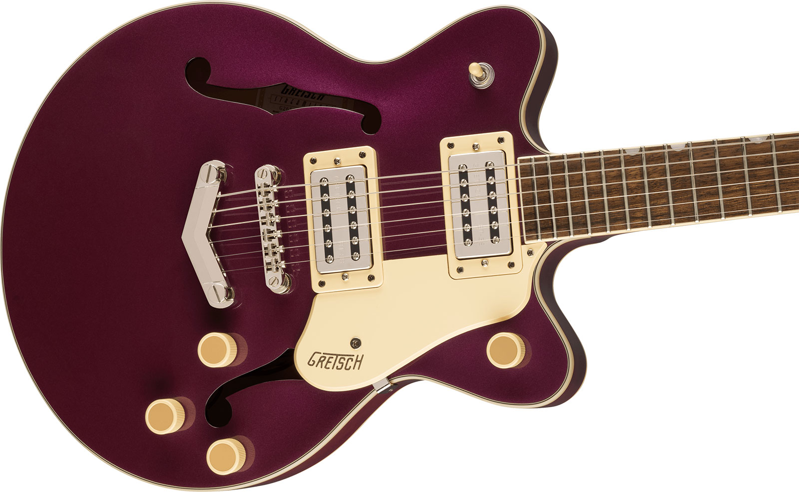 Gretsch G2655 Streamliner Center Block Jr Dc V-stoptail 2h Ht Lau - Burnt Orchid - Guitarra eléctrica semi caja - Variation 2