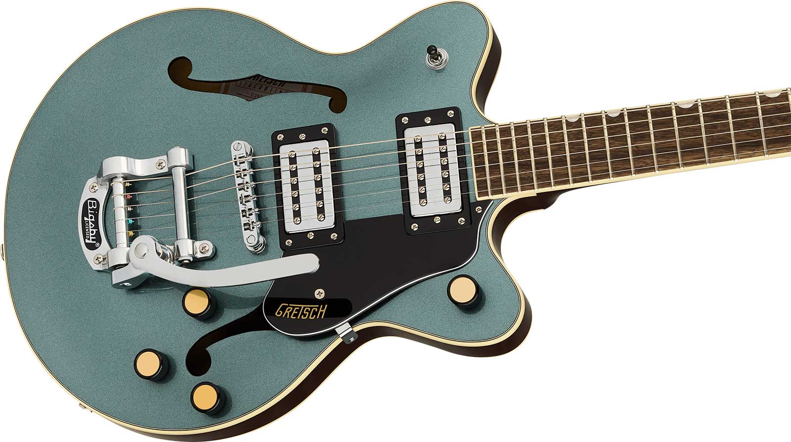 Gretsch G2655t Center Block Jr Dc Bigsby Streamliner 2h Trem Lau - Gunmetal - Guitarra eléctrica de doble corte - Variation 2