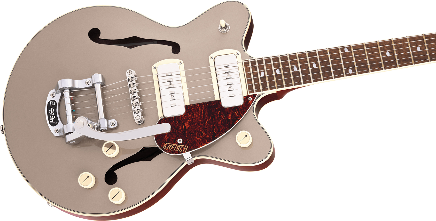 Gretsch G2655t-p90 Streamliner Center Block Jr Dc Bigsby Ss Trem Lau - Guitarra eléctrica semi caja - Variation 2