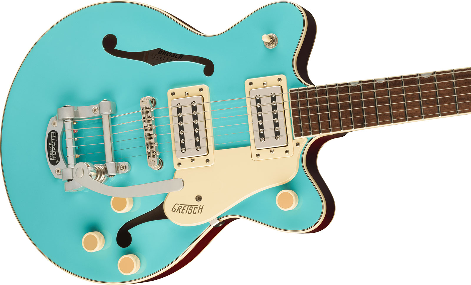 Gretsch G2655t Streamliner Center Block Jr Dc Bigsby 2h Trem Lau - Tropico - Guitarra eléctrica de doble corte - Variation 2