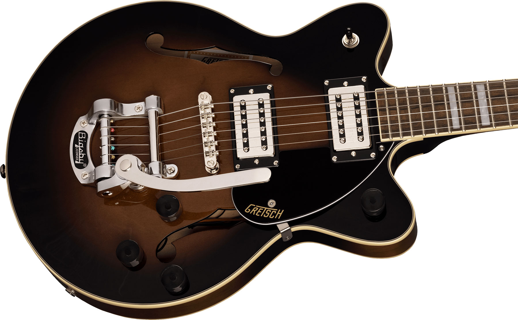 Gretsch G2655t Streamliner Center Block Jr Dc Bigsby Hh Trem Lau - Brownstone Maple - Guitarra eléctrica de doble corte - Variation 2