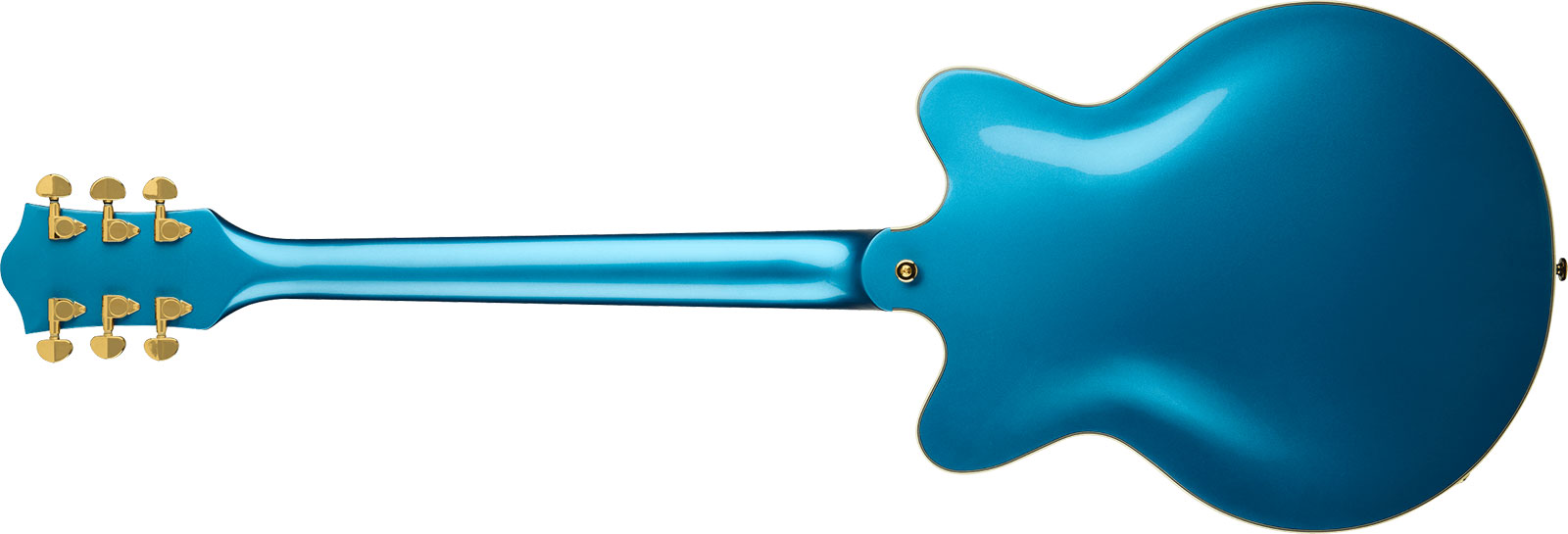 Gretsch G2655tg Center Block Jr Dc Bigsby Streamliner Ltd 2h Trem Lau - Riviera Blue - Guitarra eléctrica semi caja - Variation 1