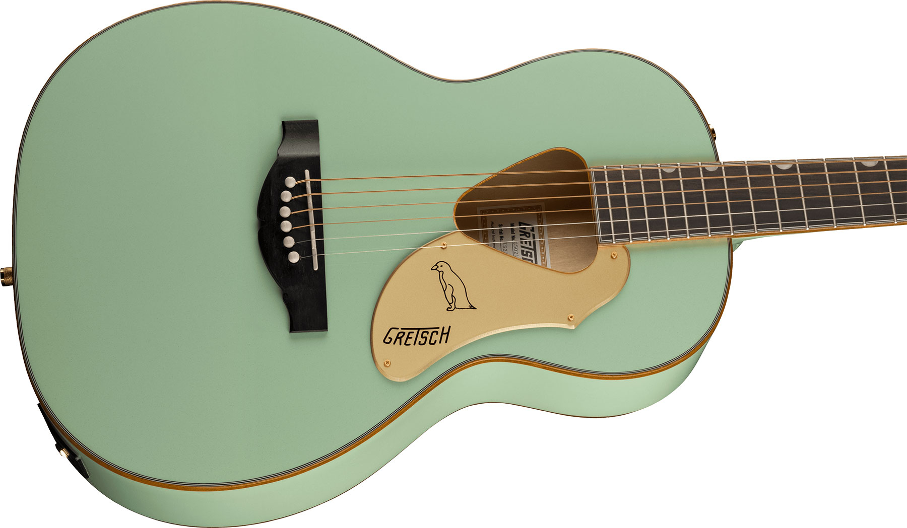 Gretsch G5021e Rancher Penguin Parlor Epicea Erable Lau - Mint Metallic - Guitarra electro acustica - Variation 2
