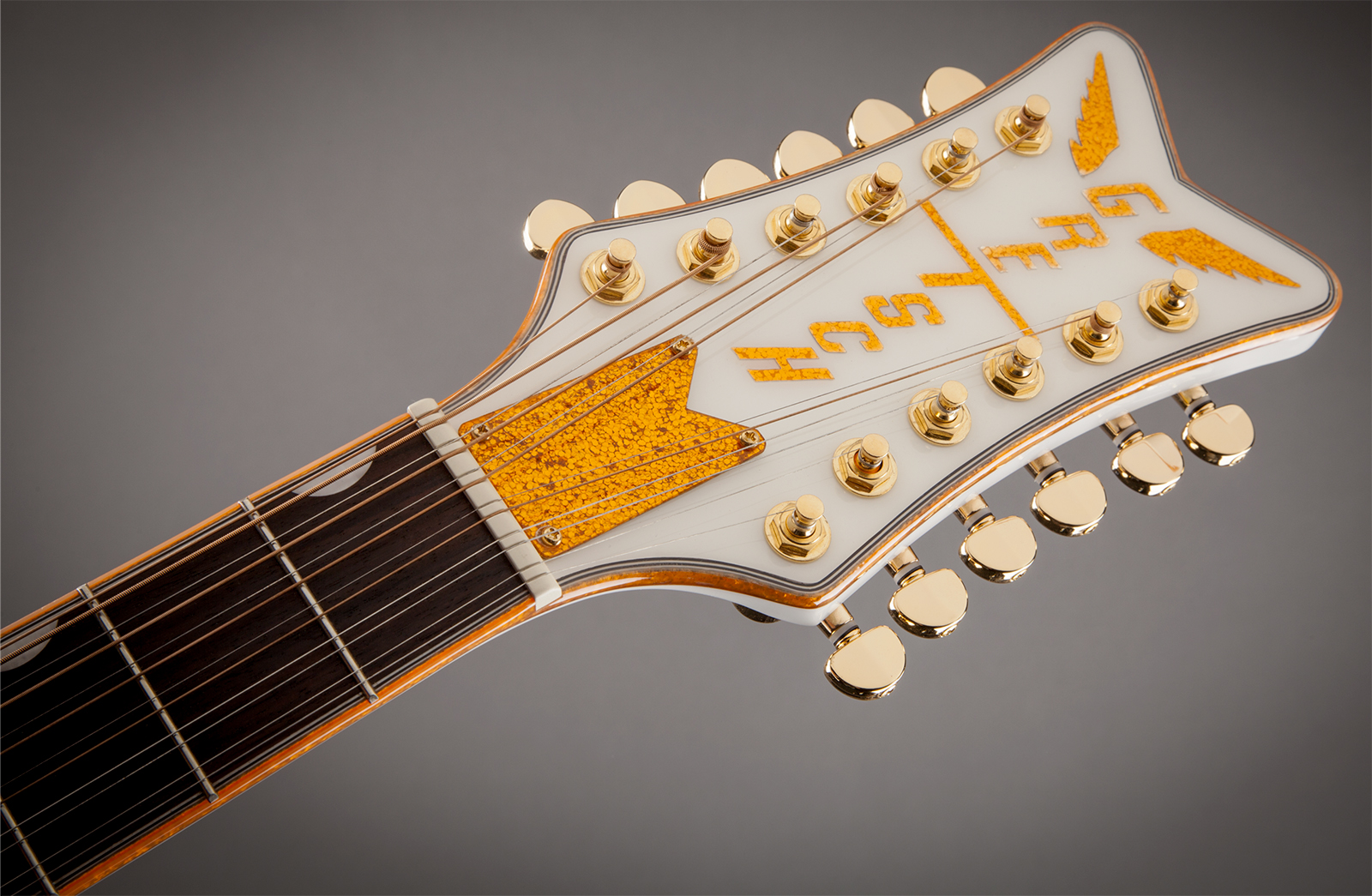 Gretsch G5022cwfe-12 Rancher Falcon Jumbo 12c Epicea Erable Lau - White - Guitarra folk - Variation 4