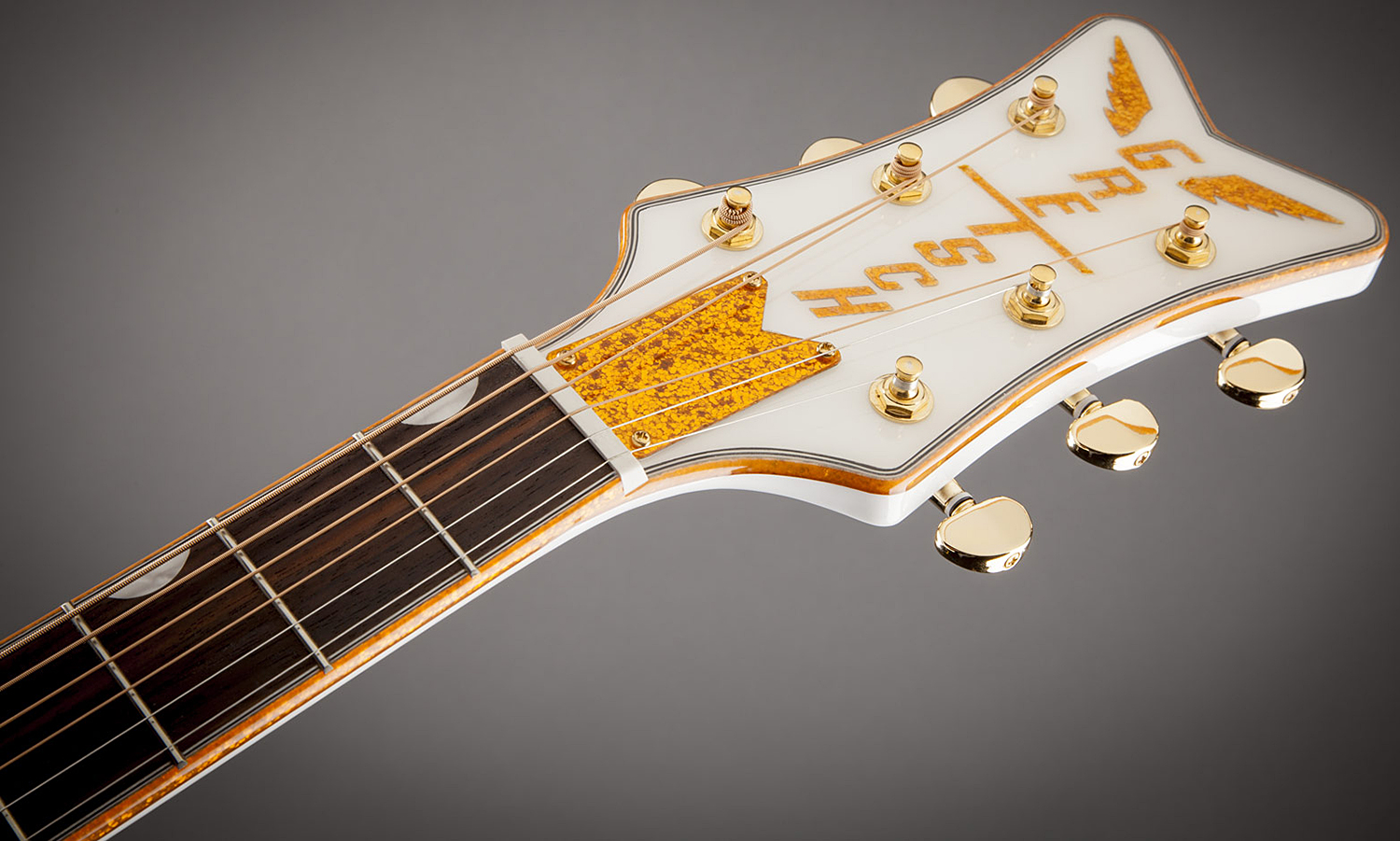 Gretsch G5022cwfe Rancher Falcon Jumbo Cw Epicea Erable Rw - White - Guitarra electro acustica - Variation 3