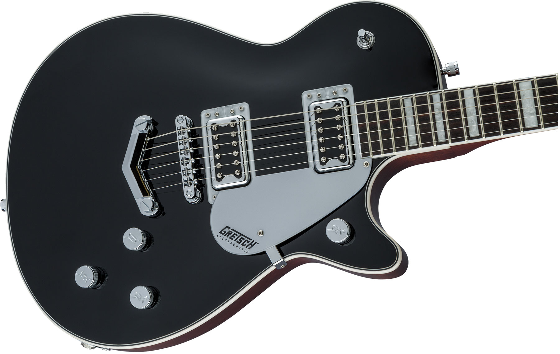 Gretsch G5220 Electromatic Jet Bt V-stoptail Hh Ht Wal - Black - Guitarra eléctrica de corte único. - Variation 2