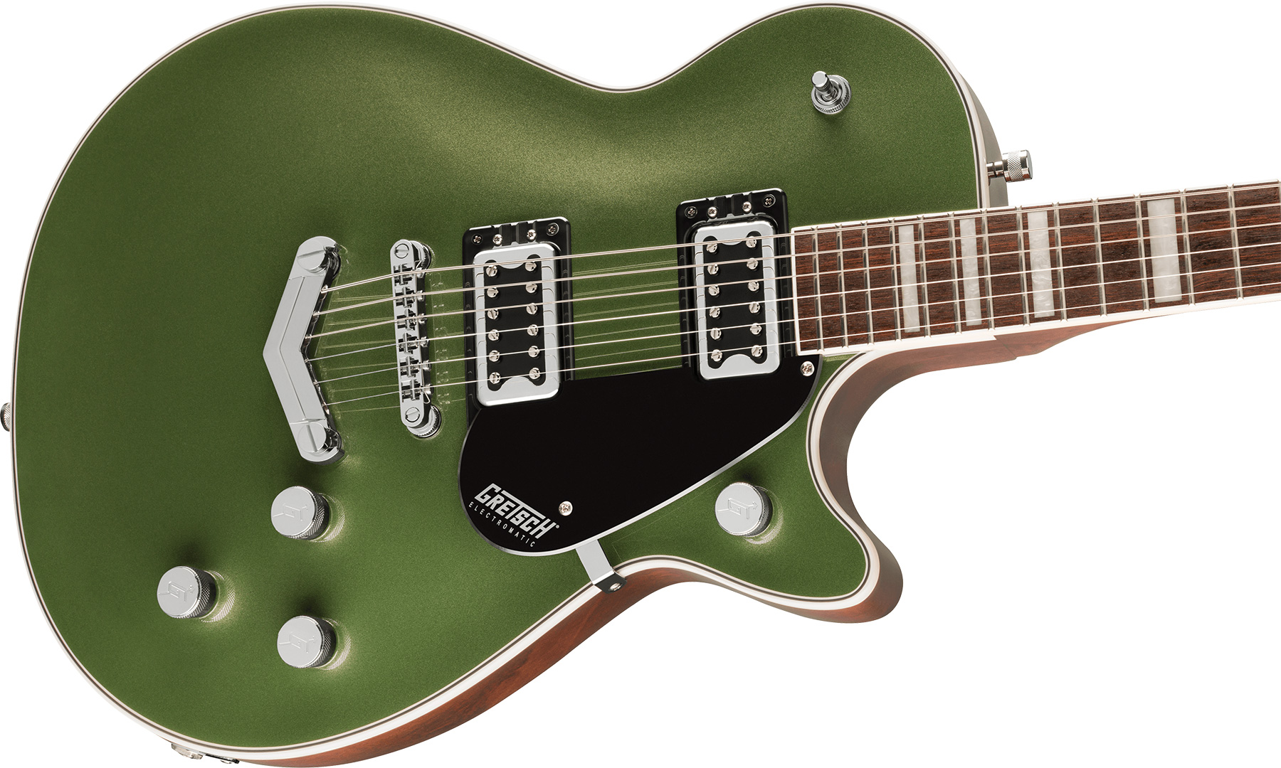 Gretsch G5220 Jet Bt Singlecut V-stoptail Electromatic 2h Ht Lau - Olive Metallic - Guitarra electrica para zurdos - Variation 2