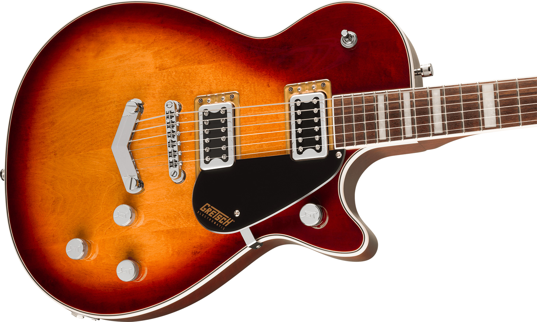 Gretsch G5220 Jet Bt Singlecut V-stoptail Electromatic 2h Ht Lau - Sweet Tea - Guitarra electrica para zurdos - Variation 2
