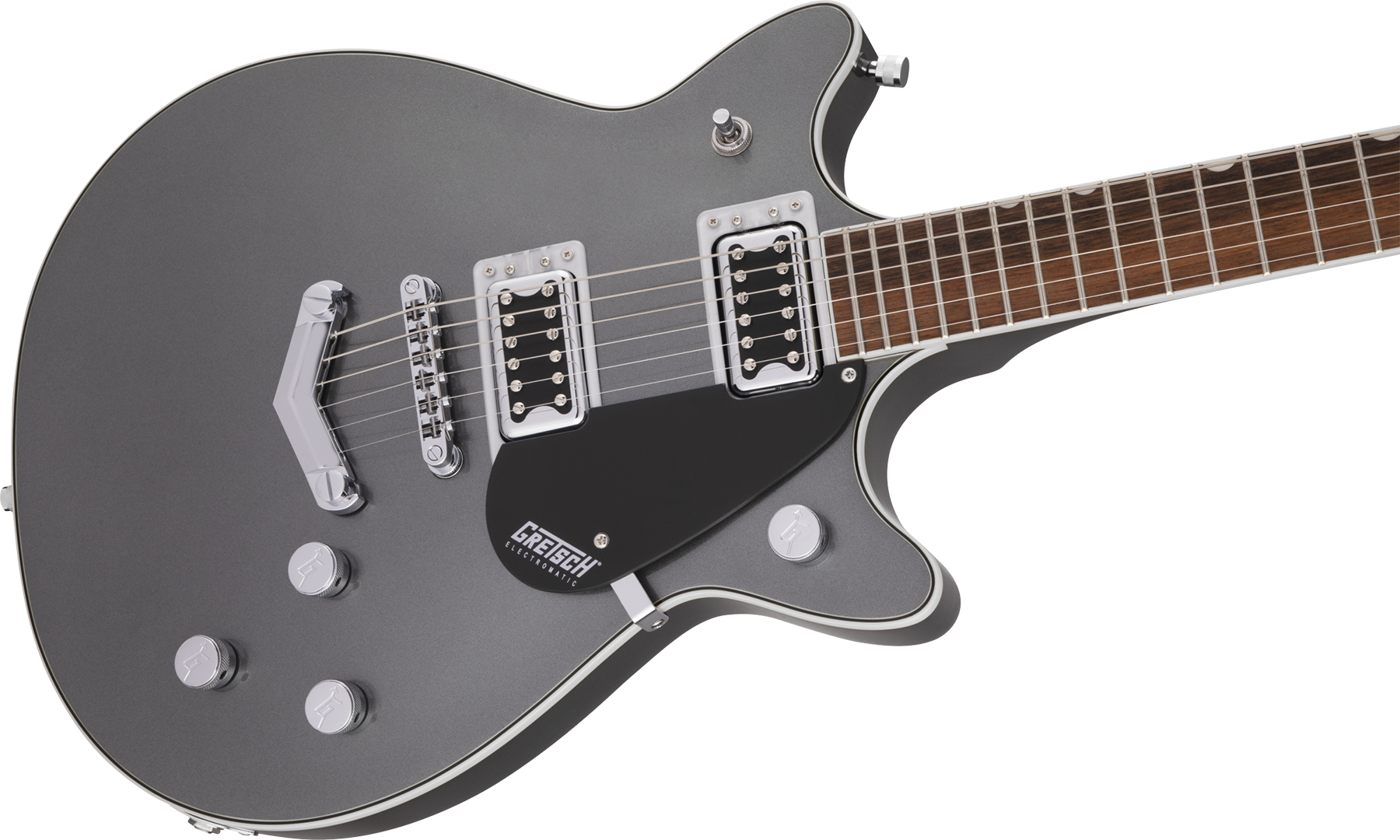 Gretsch G5222 Electromatic Double Jet Bt V-stoptail Hh Ht Lau - London Grey - Guitarra eléctrica de doble corte - Variation 2