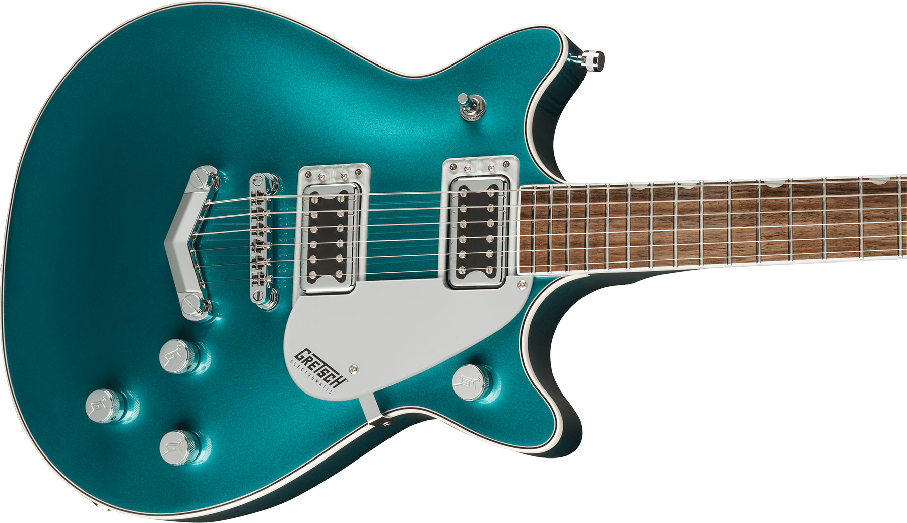 Gretsch G5222 Electromatic Double Jet Bt V-stoptail Hh Ht Lau - Ocean Turquoise - Guitarra eléctrica de doble corte - Variation 2