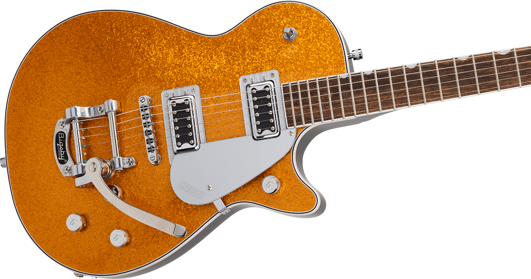 Gretsch G5230t Electromatic Jet Ft Sc Bigsby 2h Trem Lau - Gold Sparkle - Guitarra eléctrica de corte único. - Variation 2