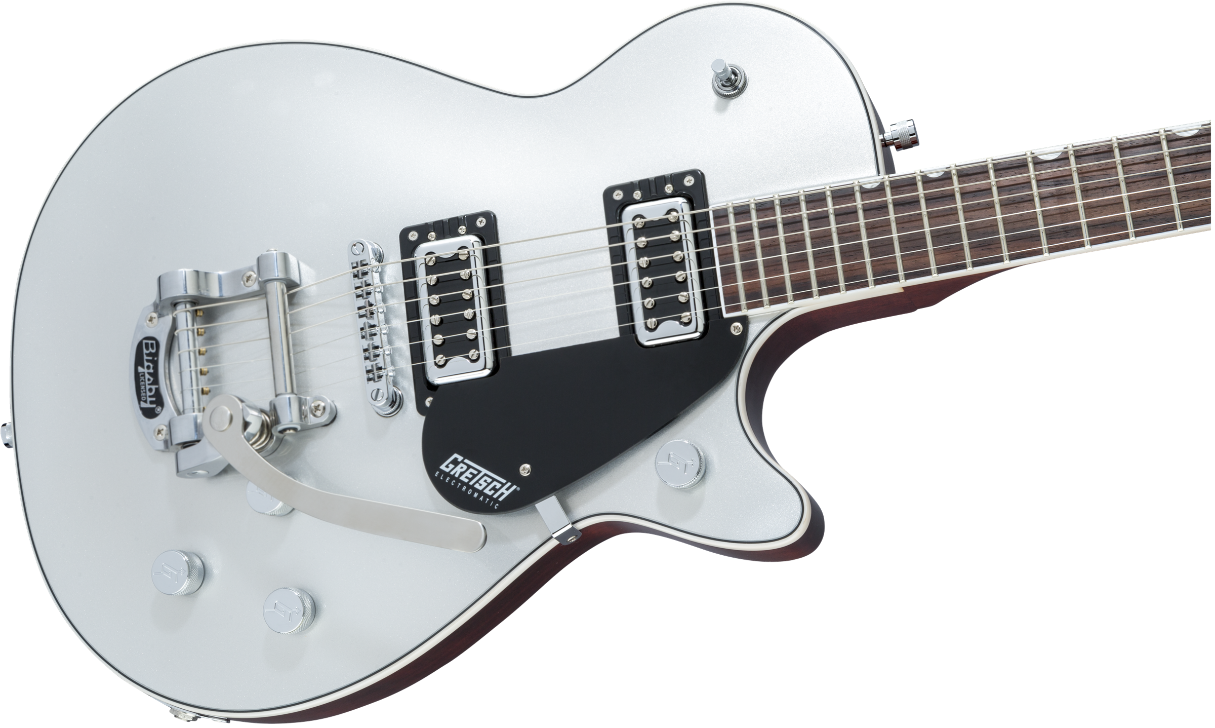 Gretsch G5230t Electromatic Jet Ft Single-cut Bigsby Hh Trem Wal - Airline Silver - Guitarra eléctrica de corte único. - Variation 2