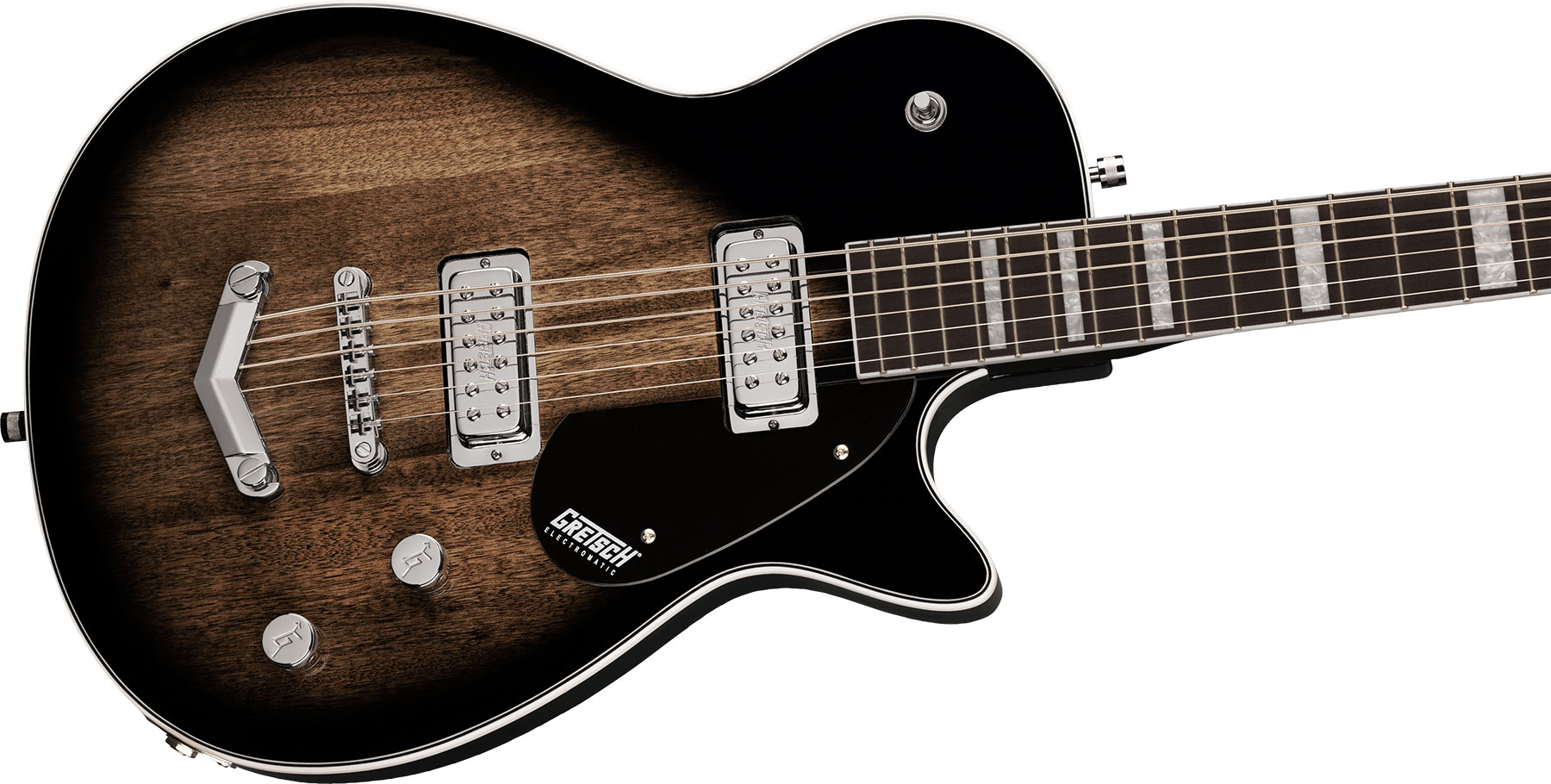 Gretsch G5260 Electromatic Jet Baritone V-stoptail Hh Ht Lau - Bristol Fog - Guitarra eléctrica barítono - Variation 2
